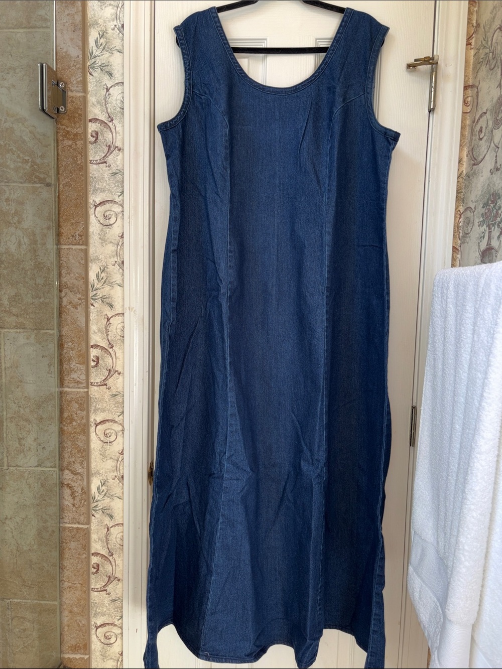Jessica London Dark Blue Denim Maxi Dress